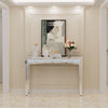 FATIVO Mirrored Crushed Diamond Console Table Venetian Make-Up Vanity Side Table
