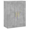 Wall Mounted Cabinet Concrete Grey 69.5x34x90 cm Engineered Wood