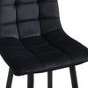 2X Velvet Bar Stools Black Breakfast Pub Chair Kitchen Modern 65 cm Seat High