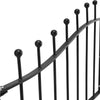 Spear/Ball Top Iron Wrought Yard Garden Privacy Fence Panel Outdoor Wall Railing