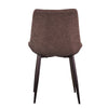 Set of 2 Faux Leather/Suede Dining Chairs Metal Legs Reception Restaurant Chair