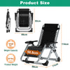 Folding Reclining Patio Lounge Chair with Removable Cushion for Indoor Outdoor