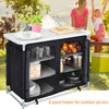 Portable Camping Kitchen Table Picnic Folding Cupboard Party Outdoor Garden BBQ
