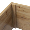 Wooden Trellis Planter, Raised Garden Bed for Climbing Plants, Natural