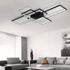 Frame Hpmnuan Light Pendant Living LED Modern Room Chandelier Lamp Ceiling Black