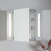Wall Mounted Shaver Socket LED Bathroom Mirror Cabinet Illuminated Lights Hotel
