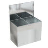 Lockable Outdoor Storage Box Garden Patio Galvanized Chest Lid Animal Feed Bins