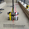Hand-Push Tape Marking Machine Manual Floor Tape Applicator with Rubber Roller