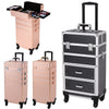 Large Vanity Makeup Beauty Cosmetic Case Trolley Nail Storage Box on Wheels