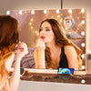 17 LED Hollywood Makeup Mirror Large Vanity Light Mirror with Dimmable LED Bulbs