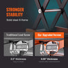 1100LBS Motorcycle Scissor Lift Jack with Wide Deck & Safety Pin