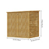 Large Wooden Double Wheelie Bin Store for 2 Bins Outdoor Garden Sheds Enclosure
