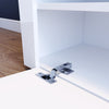 Modern White TV Unit Cabinet Stand 120cm High Gloss Sideboard with LED RGB Light