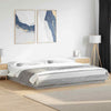 Bed Frame with Grey Sonoma 180x200 King Engineered Wood R5Q5