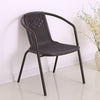 Brown Wicker Bistro Set Table and Chairs Indoor Outdoor Patio Garden Furniture