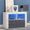 Modern 100cm Small TV Unit Cabinet Stand Media Entertainment RGB LED Lighting