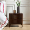 Dusk Elena Walnut Veneer 2 Drawer Bedside Table RRP £329