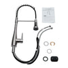 Stainless Steel Taps Kitchen Sink Mixer Swivel Spout Single Lever Mono Faucet