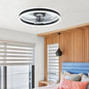 Modern LED Ceiling Fan Light Dimmable Bedroom Living Room Fan Lamp with Remote
