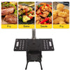 Portable Wood Burning Stove Camping Bell Tent Heating Stove w/ Chimney Foldable