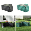 Garden Metal Raised Vegetable Planter Splicable Flower Trough Herb Grow Bed Box