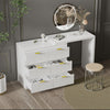 6 Drawer Dressing Table Makeup Desk Modern Vanity Table Bedroom Furniture White