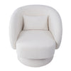 360° Swivel Accent Tub Chair Modern Teddy Fleece Upholstered Fireside Armchair