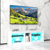 TV Stand with LED Light for TVs up to 65 inch White