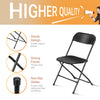 4 Pcs Black Folding Chair Foldable Computer Party Meeting Room Home Office Chair