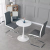 60/80CM Round Dining Table and 2 / 4 Grey Chairs Optional Lounge Office Bar Home