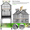 Open Top Large Metal Rolling Bird Cage for Budgie Parrot Canary Cockatiel 139cm