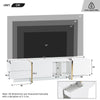 Modern 190cm TV Stand Cabinet with 2 Doors 2 Shelves Media Storage Console Table