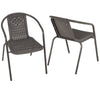 Outdoor Dining Table/Chairs/Table Chair Set Optional Bistro Garden Furniture