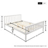 Double Bed 4ft6 Solid Pine Wood Wooden Bed Frame for Adults, Kids, Teenagers