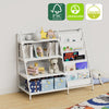 Bookshelf Bookcase with 9 Storage Compartme for Children's Reading Room White
