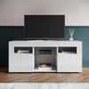 LED TV Stand Unit High Gloss White Sideboard Storage Modern Living Room Cabinet