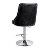 Crushed Velvet Bar Stools Gas Lift Breakfast Barstool Swivel Chairs Kitchen Pub