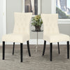 Dining Chairs Set of 2/4 Faux Leather Accent Side Chair with Soild Wood Legs