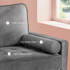 2 Seater Loveseat Velvet Sofa Modern Couch Love Seat Settee Room Apartment Home