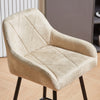 Bar Stools Set of 2 Faux Suede/ PU Leather Breakfast High Chairs Kitchen Pub