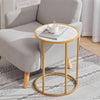 Small Round Side Table Sofa End/Coffee/Console Table Bedside Nightstand C Shape