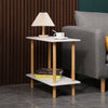 Simple Coffee Table White Sofa Side Table End Table for Living Room Modern