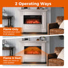 5000 BTU Recessed Fireplace Insert 86 cm Electric Fireplace w/ Remote Control