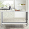 Stainless Steel Kitchen Work Top Bench Catering Table 47x24" Commercial 4x2ft