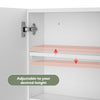Triple Door Bathroom Mirror Cabinet Cupboard Stainless Steel Wall Mounted 700mm