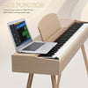 Glarry 88 keys Bluetooth Digital Piano Weighted E-Piano +Stand Pedals Headphone