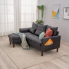 Luxury 3 Seater Corner Sofa Armchair Settee Couch with Footstool Living Room
