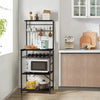 Microwave Oven Stand with Storage Shelves Kitchen Baker's Rack, Industrial