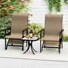 Patio Conversation Furniture Set 5 Pieces Adirondack Chair Set-Coffee