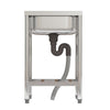 Commercial Stainless Steel Kitchen Catering Sink Single Bowl w/Shelf&Drainer Kit